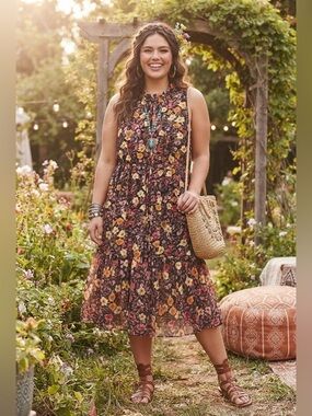 Chetta B Floral Dress size 24W Floral print beautiful dress